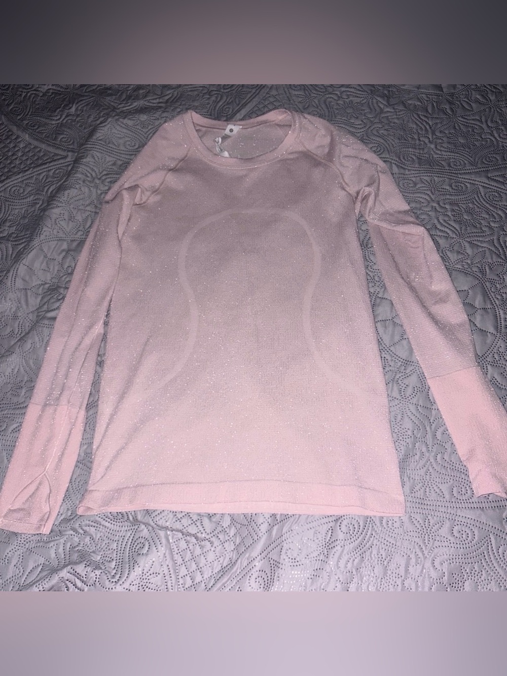 lululemon athletica Long-Sleeve Shimmer Top - Light Pink